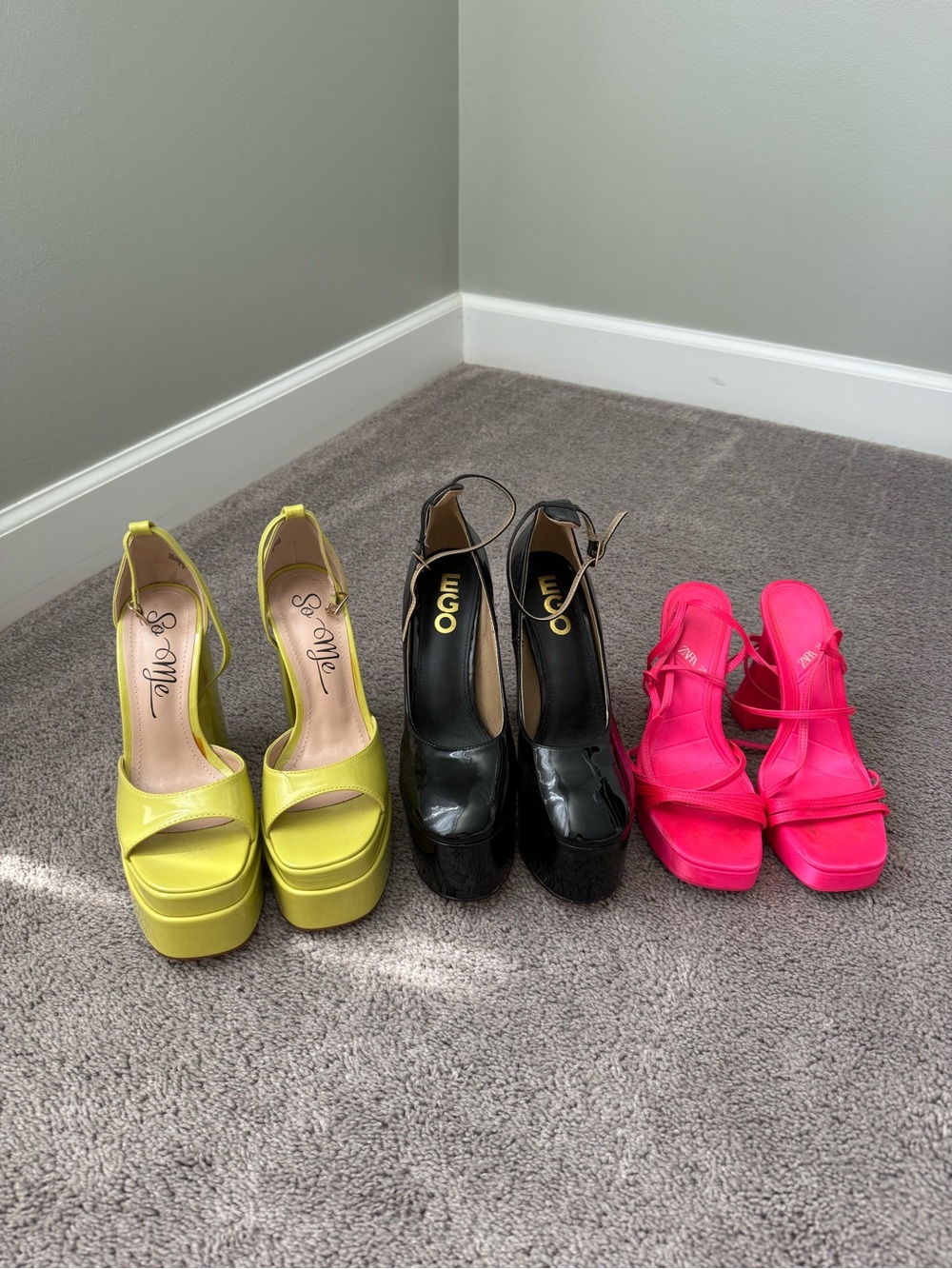 Platform Heels with Ankle Strap